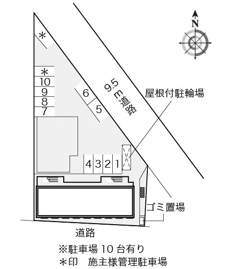 ★手数料０円★明石市松江　月極駐車場（LP）